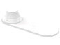 Eine weiße Xiaomi-Nachtlampe mit einer kabellosen Ladestation.