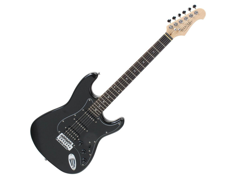 Gehe zu Vollbildansicht: Rocktile Pro ST60-BK E-Gitarre All Black - Bild 1