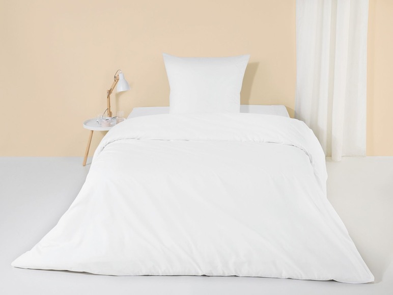 Gehe zu Vollbildansicht: MERADISO® Perkal Bettwäsche, mit Reißverschluss, aus reiner Bio-Baumwolle, 155 x 220 cm - Bild 9