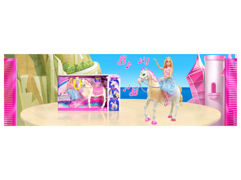 Gehe zu Vollbildansicht: Barbie »Prinzessinnen Abenteuer« Tanzendes Pferd und Puppe - Bild 7