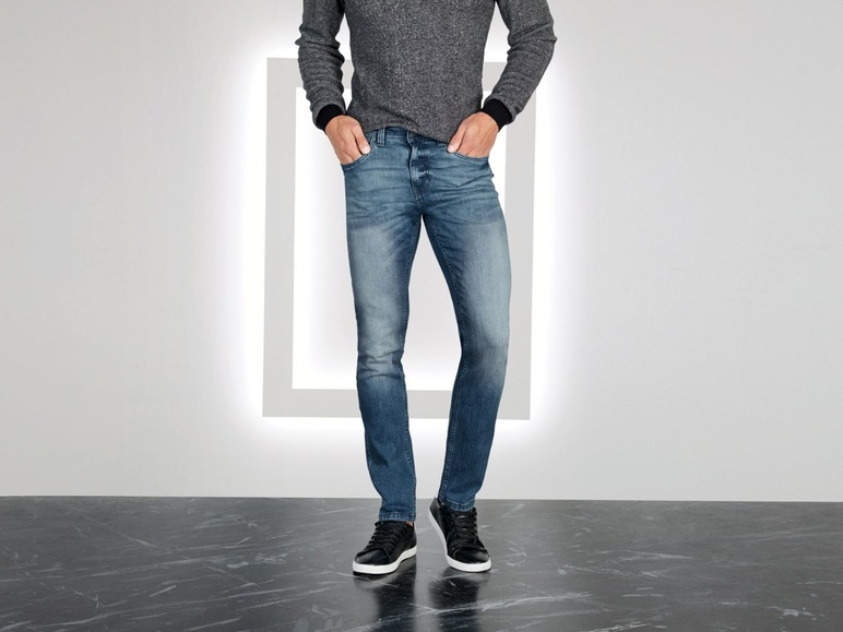 Gehe zu Vollbildansicht: LIVERGY® Jeans Herren, hochwertiger YKK-Markenreißverschluss, mit Baumwolle - Bild 4
