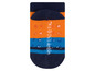 Babysocken mit Anti-Rutsch-Noppen in blau, orange und türkis.