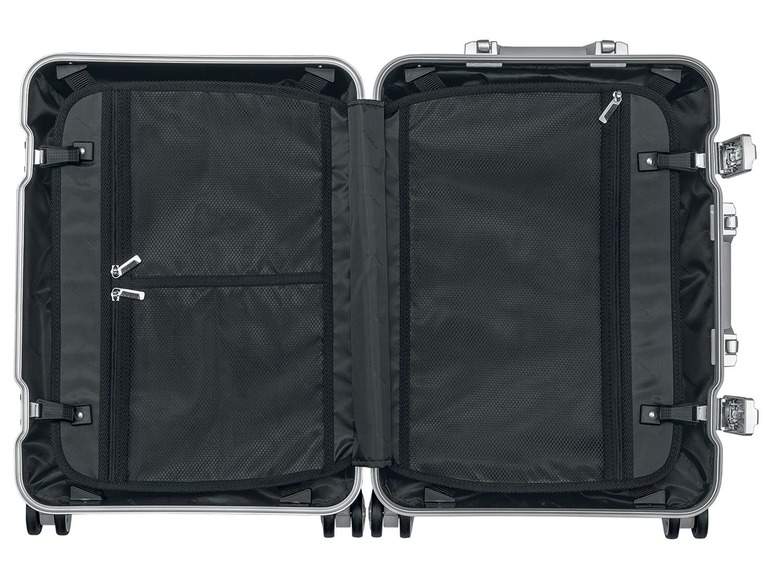 Gehe zu Vollbildansicht: TOPMOVE® Aluminium Koffer 32L, silber - Bild 3