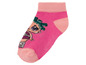 Rosa Socke mit LOL Surprise Aufdruck.