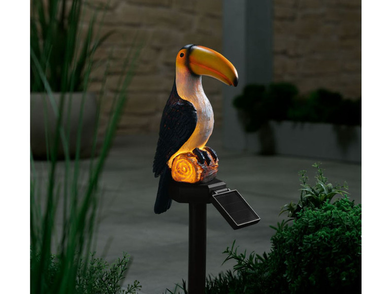 Gehe zu Vollbildansicht: MELINERA® Gartenstecker Vögel, mit Solar LED - Bild 10