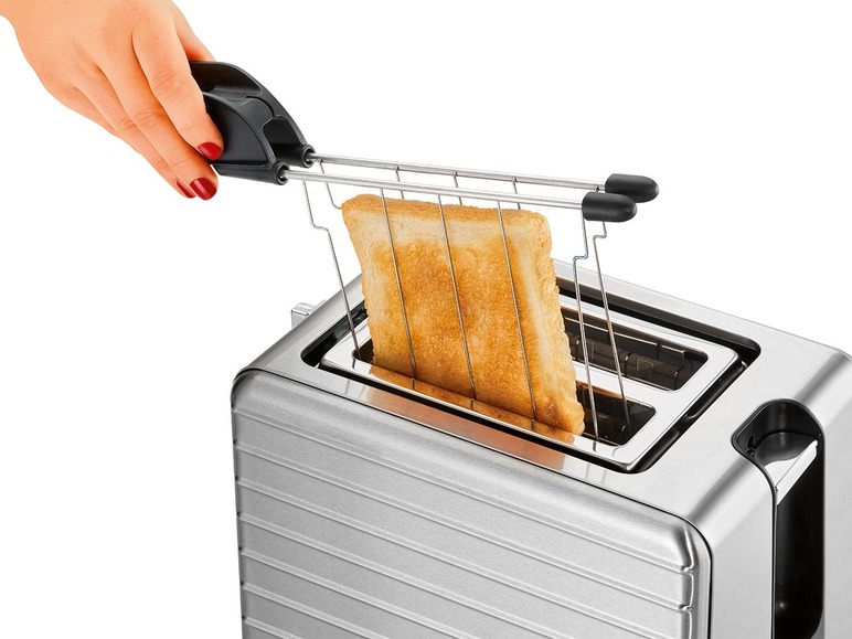 Gehe zu Vollbildansicht: ProfiCook Toaster »PC-TAZ 1110«, mit stufenloser Bräunungsgradregelung, 2 Edelstahlzangen - Bild 4