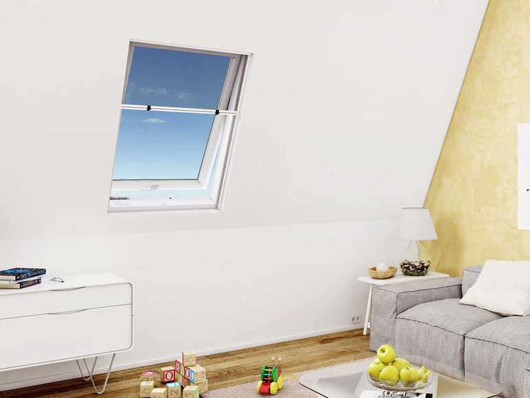 Gehe zu Vollbildansicht: wip Insektenschutz-Rollo für Dachfenster, Komplettbausatz, B 100 x H 160 cm - Bild 2