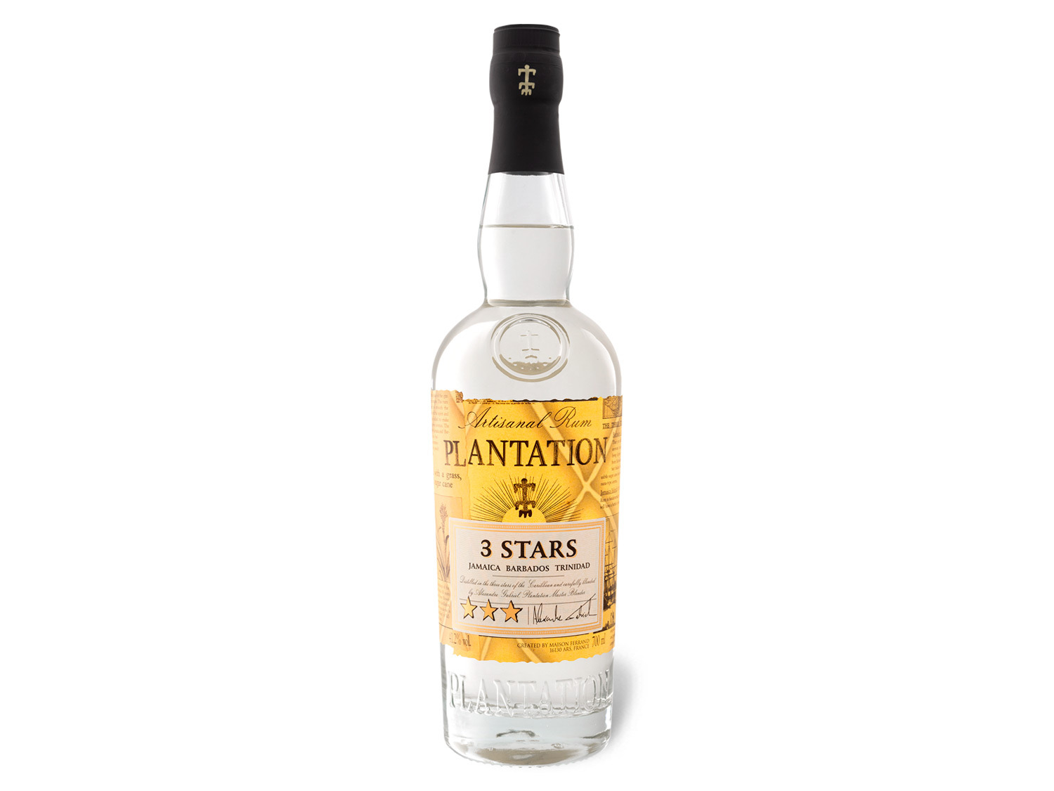 Plantation 3 Stars White Rum 41,2% Vol | LIDL