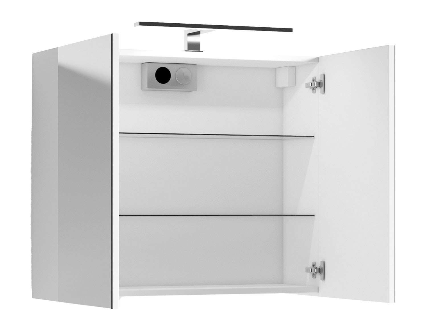 BYLIVING Spiegelschrank Spree (weiß, 70cm) – Bild 3 von 4