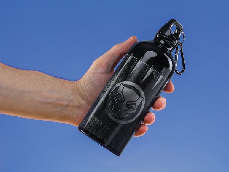 Gehe zu Vollbildansicht: Paladone Black Panther Metal Water Bottle - Bild 3