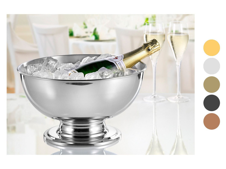 Gehe zu Vollbildansicht: Esmeyer Champagnerschale Edelstahl ca. 5l Fassungsvermögen - Bild 1