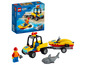 LEGO City Set mit Strandwagen, Jetski und Hai.