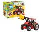 Revell Junior Kit Bausatz mit rotem Traktor und Heuballen