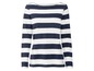 Ein gestreiftes Langarmshirt mit Anker.