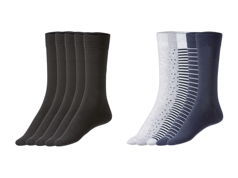 Gehe zu Vollbildansicht: LIVERGY Herren Socken, 5 Paar, mit Baumwolle - Bild 1