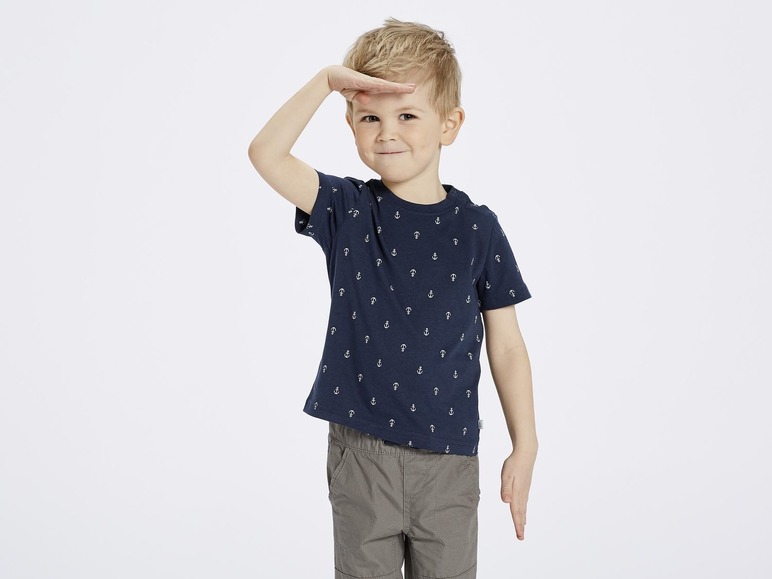 Gehe zu Vollbildansicht: LUPILU® T-Shirts Jungen, 4 Stück, weiche Single-Jersey-Qualität, hoher Bio-Baumwollanteil - Bild 18