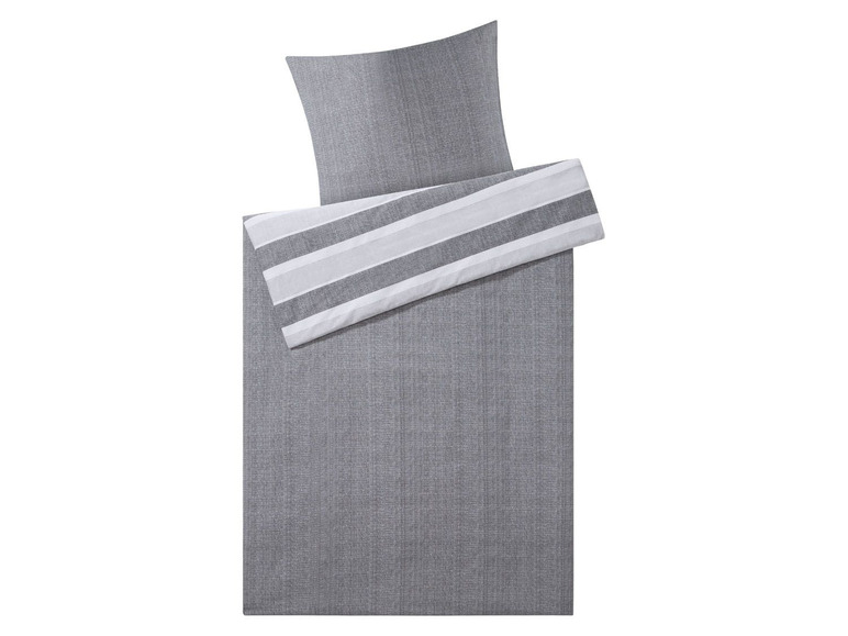 Gehe zu Vollbildansicht: MERADISO® Renforcé Bettwäsche, 135 x 200 cm, mit Reißverschluss, aus reiner Baumwolle - Bild 11