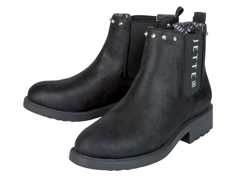Schwarze Chelsea Boots mit Nieten von Jette.
