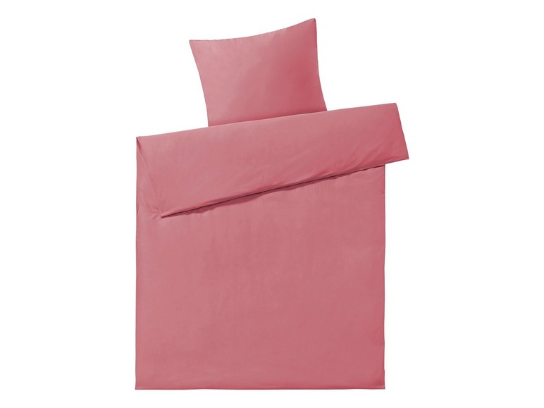 Gehe zu Vollbildansicht: MERADISO® Perkal Bettwäsche, mit Reißverschluss, aus reiner Baumwolle, 155x 220 cm - Bild 2