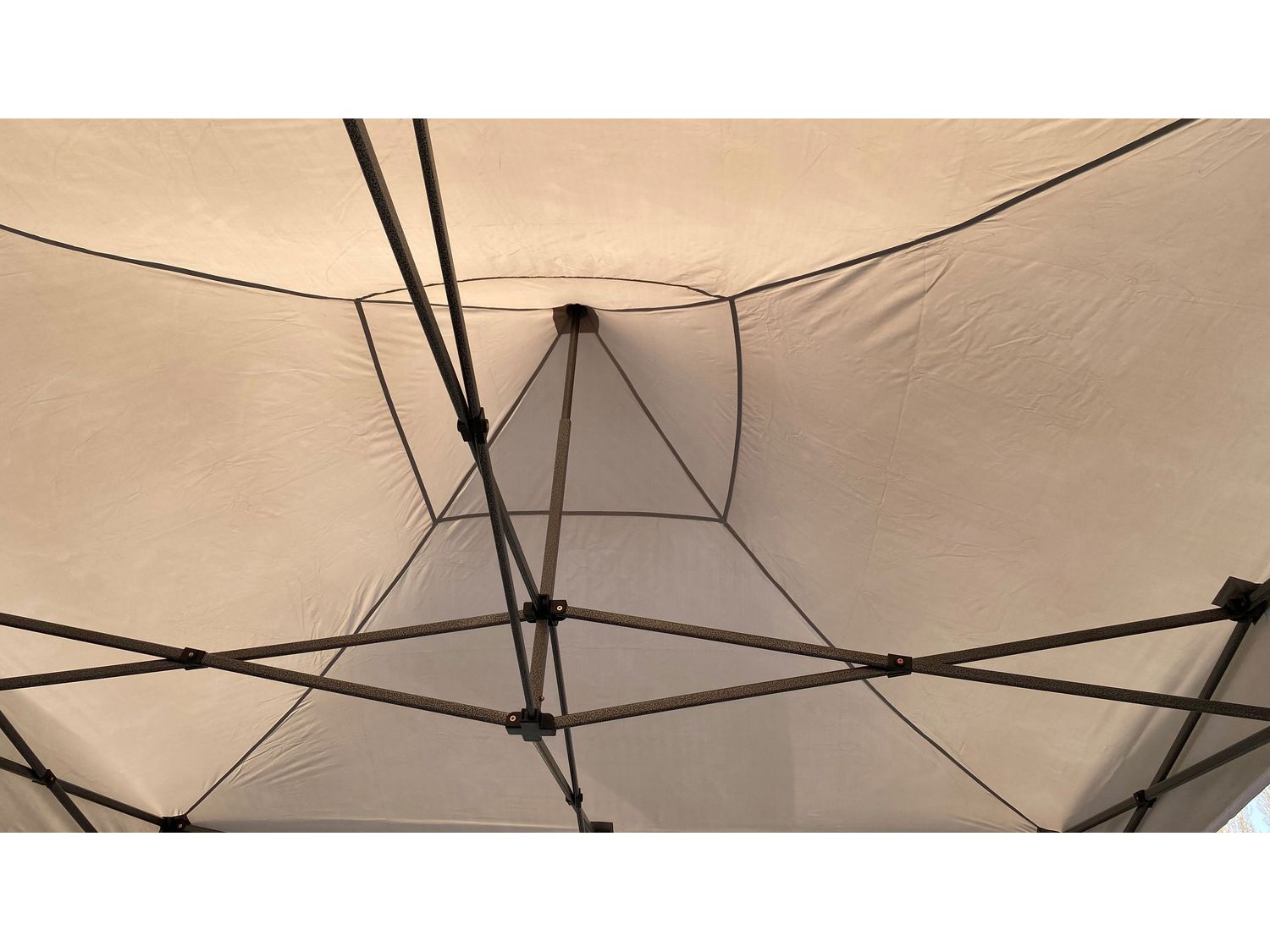 GRASEKAMP Faltpavillon Premium Line (3x3m, Grau) – Bild 3 von 4