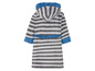 Gestreifter Bademantel mit Kapuze