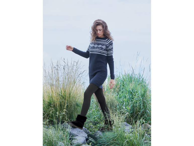Gehe zu Vollbildansicht: esmara Damen Strickkleid, mit Rundhalsausschnitt - Bild 5