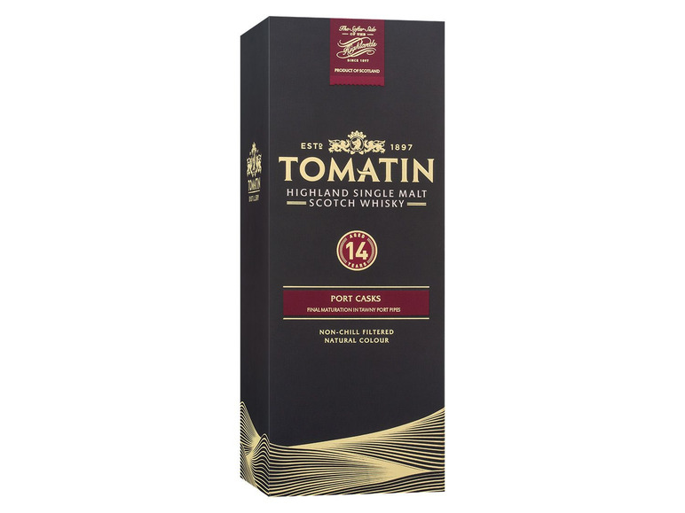 Gehe zu Vollbildansicht: Tomatin Highland Single Malt Scotch Whisky 14 Jahre mit Geschenkbox 46% Vol - Bild 3