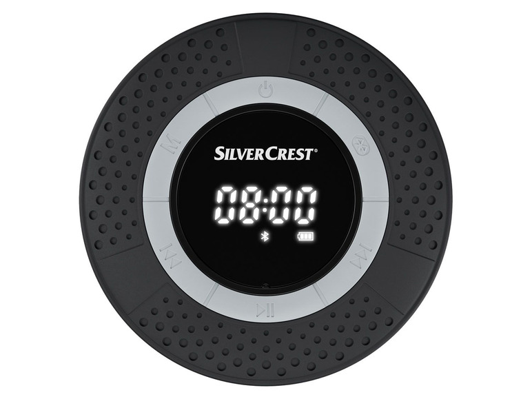 Gehe zu Vollbildansicht: SILVERCREST® Bluetooth Bad Lautsprecher mit LED-Display, UKW-Radio und praktischem Saugnapf - Bild 12
