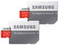 Zwei Samsung SD-Adapter für microSD, einer für 256 GB und einer für 512 GB.