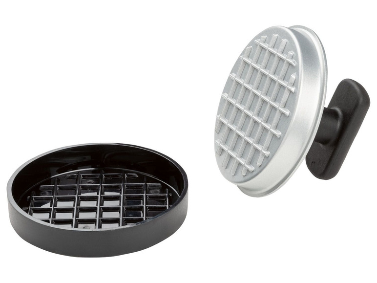 Ein Satz Burgerpressen mit Griff.