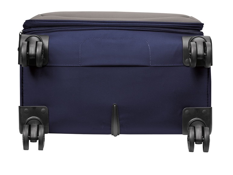 Gehe zu Vollbildansicht: TOPMOVE® Koffer, 96 l Volumen, erweiterbar, 4 Rollen, mit Zahlenschloss, blau/grau - Bild 3