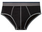 Schwarze Unterhose mit grauem Bund