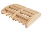 Hölzerner Fußmassage-Roller mit Walzen und Noppen.