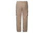 Beige Cargohose mit elastischem Bund.