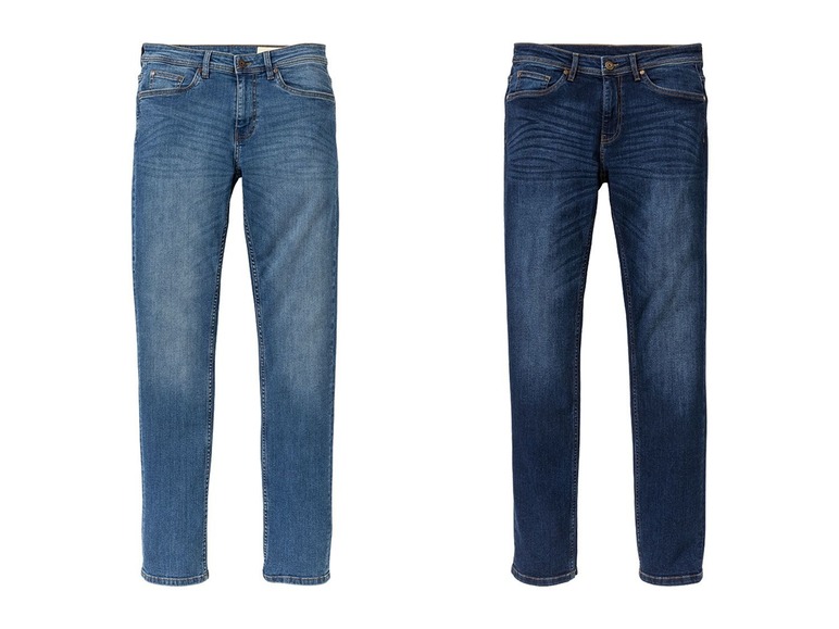 Gehe zu Vollbildansicht: LIVERGY® Jeans Herren, YKK-Reißverschluss, 5-Pocket-Style, hoher Baumwollanteil, elastisch - Bild 1