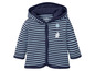 Gestreifte Babyjacke mit Kapuze von Lupilu mit Elefantenmotiv