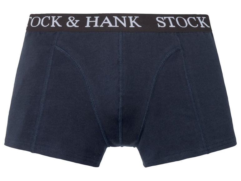 Dunkelblaue Boxershorts von Stock & Hank.