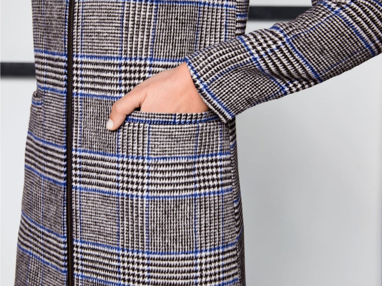 Gehe zu Vollbildansicht: ESMARA® Mantel Damen, in Wolloptik, mit Eingrifftaschen, Reißverschluss - Bild 5