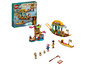 LEGO Disney Raya und der letzte Drache mit Boot, Marktstand und Figuren.