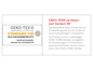 OEKO-TEX® Standard 100 Zertifizierung für Textilien, geprüft auf Schadstoffe.