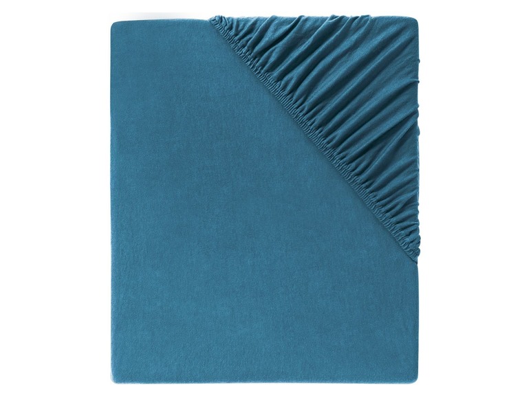 Gehe zu Vollbildansicht: MERADISO® Jersey Spannbettlaken, 180-200 x 200 cm, einlaufsicher, mit Baumwolle - Bild 6