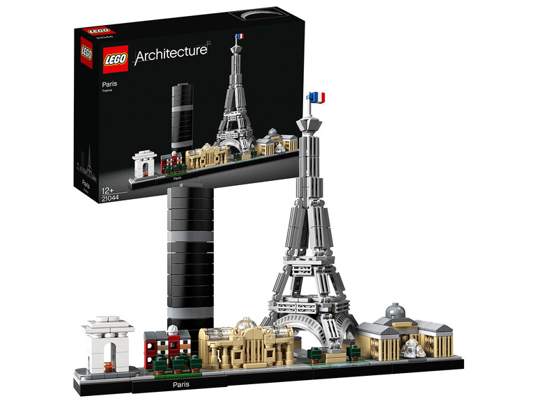 LEGO Architecture Modell des Eiffelturms und anderer Sehenswürdigkeiten von Paris.