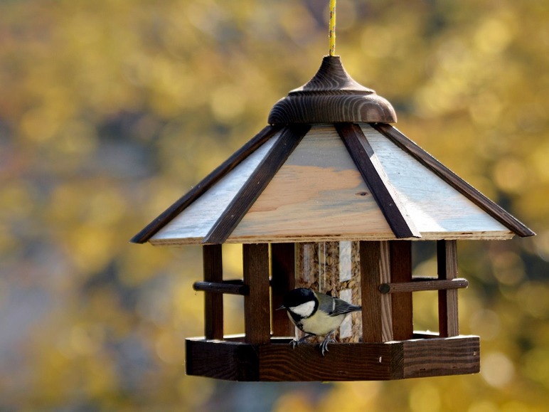 Gehe zu Vollbildansicht: dobar Vogelhaus "Camouflage" mit Futter-Silo zum Aufhängen - Bild 10