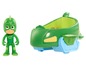 PJ Masks Figur von Gekko mit seinem fliegenden Fahrzeug