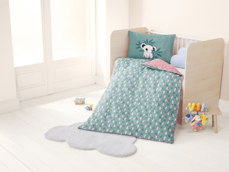 Gehe zu Vollbildansicht: LUPILU® Baby Musselin Bettwäsche, 135 x 100 cm, aus Baumwolle - Bild 4