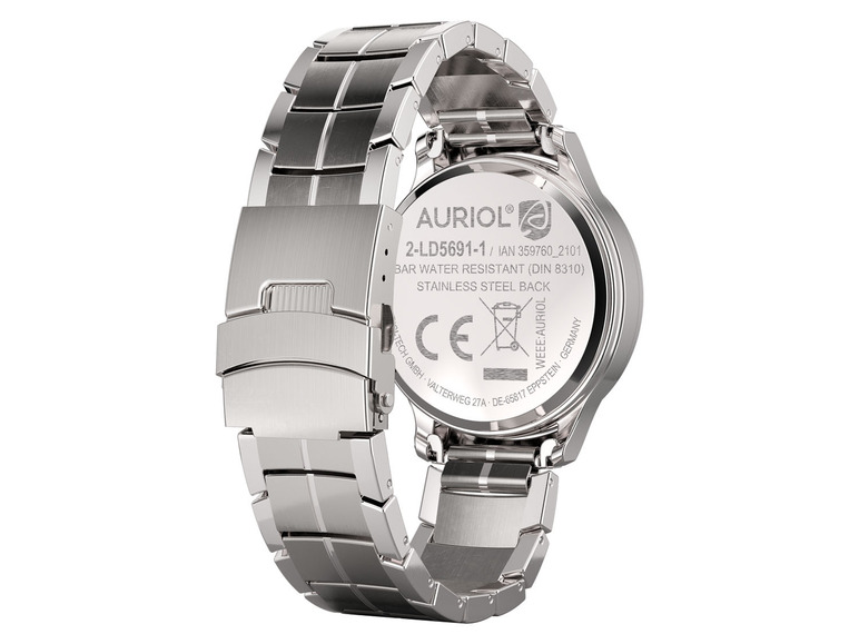 Gehe zu Vollbildansicht: AURIOL Funk Armbanduhr, mit Metallgehäuse - Bild 11