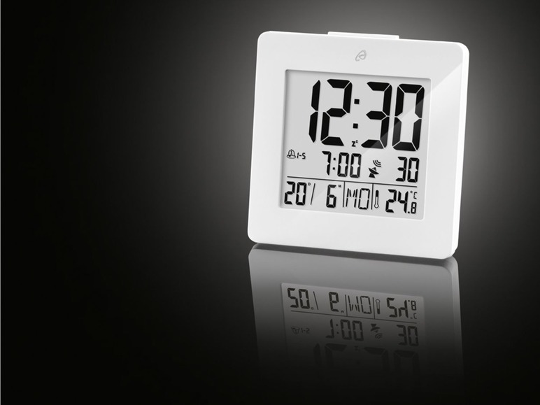 Gehe zu Vollbildansicht: AURIOL® LCD Funkwecker, mit Temperaturanzeige, Kurzbeleuchtung, Schlummerfunktion - Bild 5