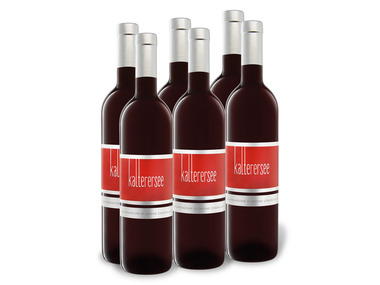6 x 0,75-l-Flasche Weinpaket Kalterersee DOC trocken, Rotwein