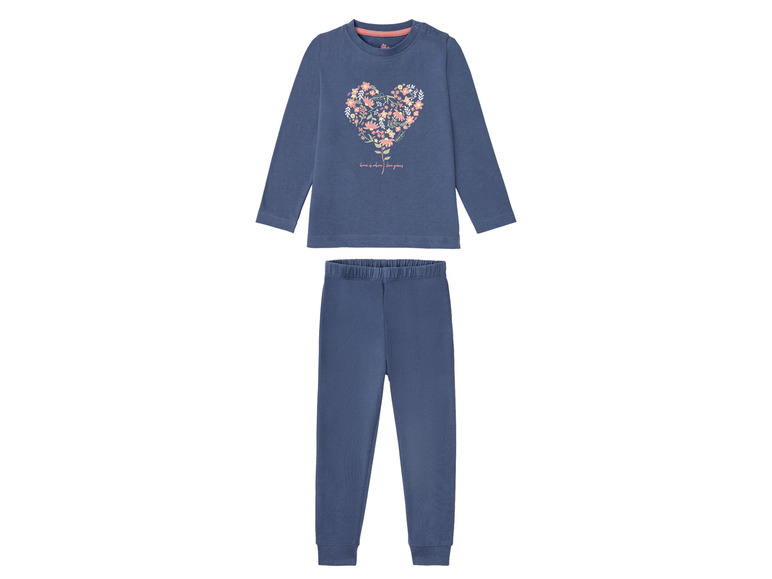 Gehe zu Vollbildansicht: LUPILU® Kleinkinder Pyjama Mädchen, aus reiner Baumwolle - Bild 13