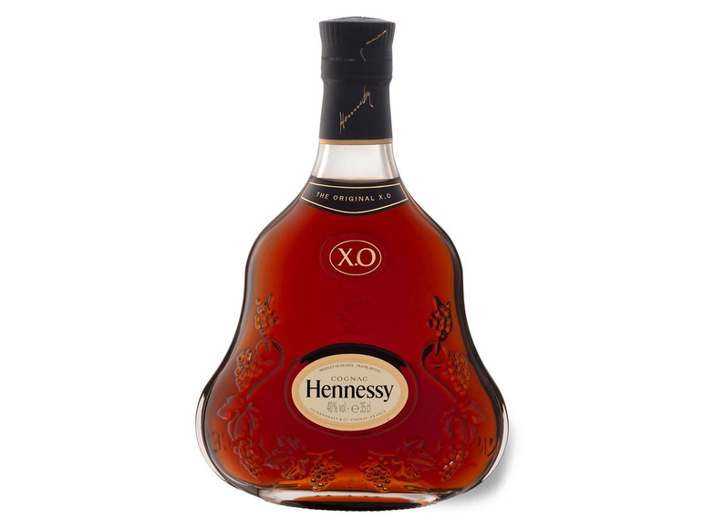 mit XO Hennessy 40% Cognac Geschenkbox Vol 0,35l-Flasche